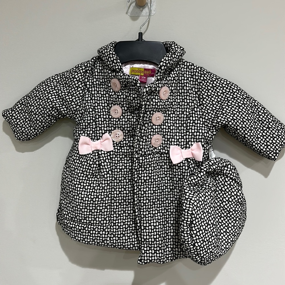 12m girls jacket and matching hat
